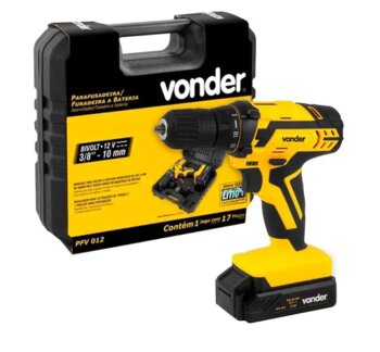 PARAFUSADEIRA/FURADEIRA 3/8 BIVOLT 12V - VONDER