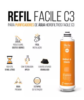 REFIL FACILE C3 - HIDROFILTROS