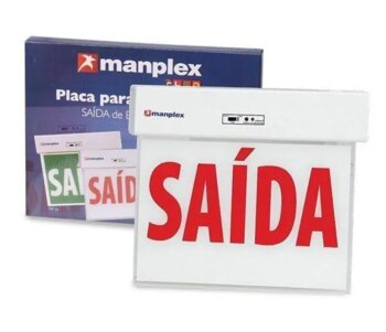 PLACA LED SAÍDA DE EMERGÊNCIA - MANPLEX