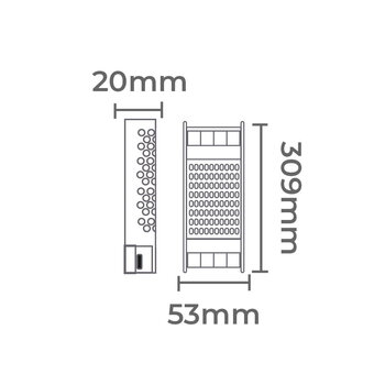 FONTE CHAVEADA DC12V 16,7A/200W