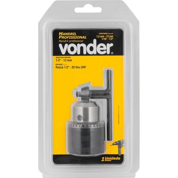 MANDRIL PROFISSIONAL 1/16 X 1/2 - VONDER